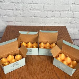 Partylite Mango Tangerine 2” Votive Candles Lot of 23 orange colored New